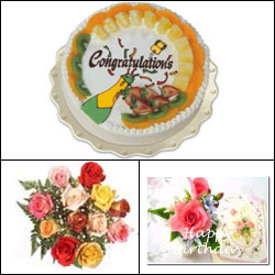 "Round shape with Cream Pineapple Cake - 1kg - Click here to View more details about this Product