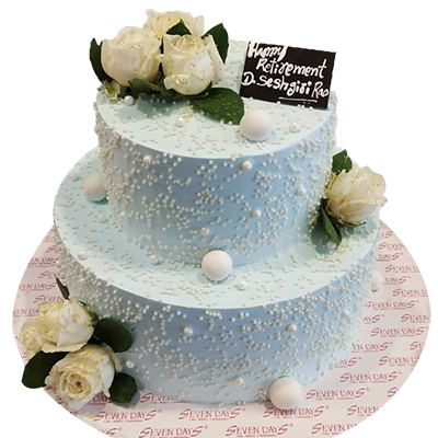 "Designer Cake - 4 kgs code 04 (2 step)(Seven Days) - Click here to View more details about this Product