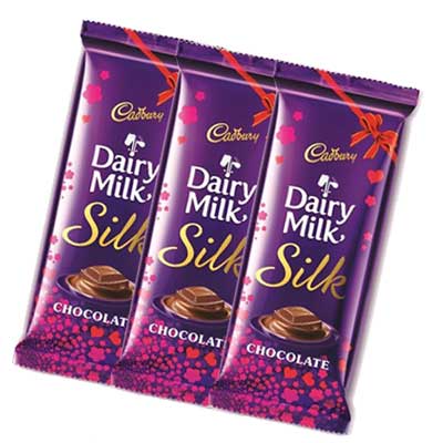 Send Cadbury Dairy Milk Silk - Big Size (3 Pieces) to India, Hyderabad ...