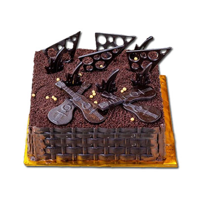 "Choco Vanilla Cake -1.5 Kg (The Bread Basket) - Click here to View more details about this Product