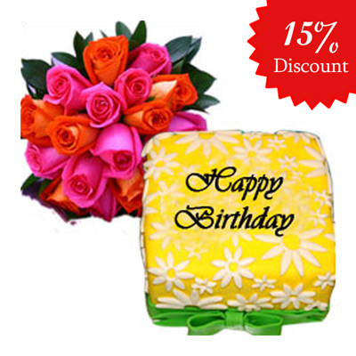 "Cake N Flowers - code D06 - Click here to View more details about this Product